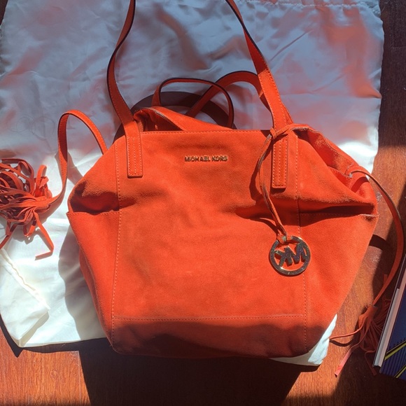 Michael Kors Bags Rust Colored Suede Michael Kors Bag Poshmark